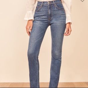 REFORMATION Liza High waisted straight Jeans